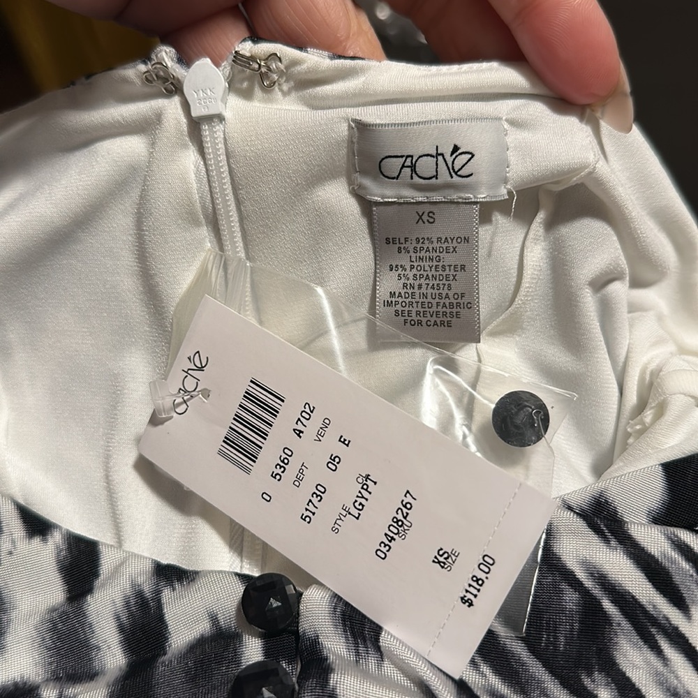 😊 NWT Cache Leopard Print Body-Con Dress - Picture 3 of 3